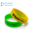 Custom logo printed 20mm 24mm 3/4" inspirational believe rubber silicon personalized motivational silicone bracelets wristband